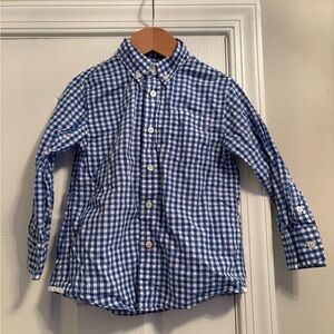 J. Crew crewcuts Blue Gingham Kids Shirt